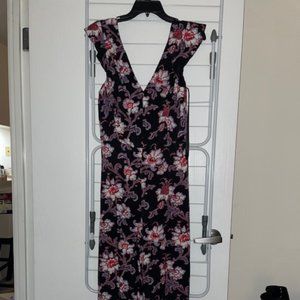 Club Monaco Wide Leg Floral Jumpsuit Size 6